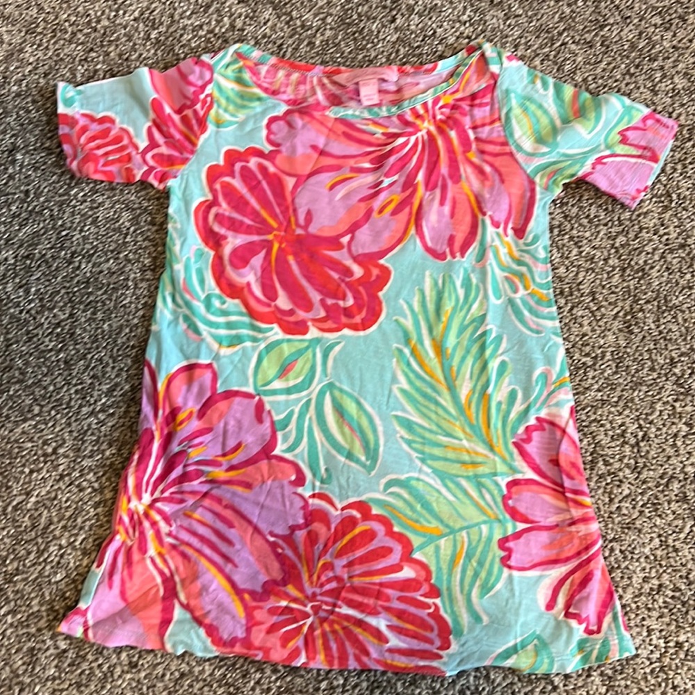 Lilly Pulitzer Kids Dress - Pink and Green Floral